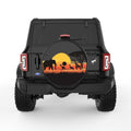 AFRICAN WILDLIFE BLACK TIRE COVER