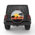 AFRICAN WILDLIFE WHITE TIRE COVER
