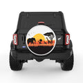 AFRICAN WILDLIFE WHITE TIRE COVER