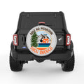AINT NO MOUNTAIN HIGH ENOUGH SILVER CARBON FIBER TIRE COVER