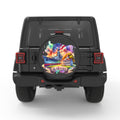 ALABAMA PEARL  WHITE CARBON FIBER TIRE COVER