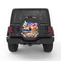 ALABAMA BLACK CARBON FIBER TIRE COVER