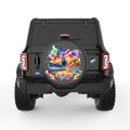 ALABAMA BLACK CARBON FIBER TIRE COVER