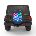ALASKA PEARL  WHITE CARBON FIBER TIRE COVER