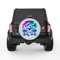 ALASKA SILVER CARBON FIBER TIRE COVER