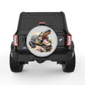 ALIGATOR SILVER CARBON FIBER TIRE COVER