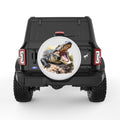 ALIGATOR PEARL  WHITE CARBON FIBER TIRE COVER