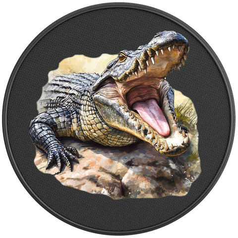 ALIGATOR PEARL  WHITE CARBON FIBER TIRE COVER