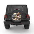 ALIGATOR PEARL  WHITE CARBON FIBER TIRE COVER