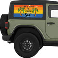 ALL I NEED IS VITAMIN SEA QUARTER WINDOW DECAL FITS 2011-2018 JEEP WRANGLER 2 DOOR HARD TOP JK