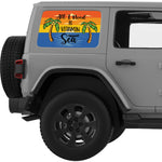ALL I NEED IS VITAMIN SEA QUARTER WINDOW DECAL FITS 2011-2018 JEEP WRANGLER 4 DOOR HARD TOP JKU