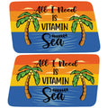ALL I NEED IS VITAMIN SEA QUARTER WINDOW DRIVER & PASSENGER DECALS