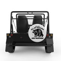 ALL MY SYSTEMS ARE NERVOUS WHITE CARBON FIBER TIRE COVER FOR MOKE