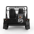 ALL YOU NEED IS LOVE AND A DOG BLACK CARBON FIBER TIRE COVER FOR MOKE