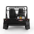 ALOHA BEACHES BLACK TIRE COVER FOR MOKE