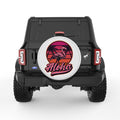 ALOHA FLAMINGO PEARL  WHITE CARBON FIBER TIRE COVER