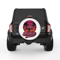 ALOHA FLAMINGO WHITE TIRE COVER