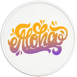 ALOHA PEARL  WHITE CARBON FIBER TIRE COVER