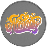 ALOHA SILVER CARBON FIBER TIRE COVER