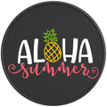 ALOHA SUMMER BLACK CARBON FIBER TIRE COVER