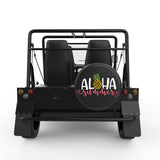 ALOHA SUMMER BLACK CARBON FIBER TIRE COVER FOR MOKE