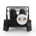 ALOHA SUMMER WHITE TIRE COVER FOR MOKE