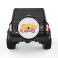 ALOHA PEARL  WHITE CARBON FIBER TIRE COVER