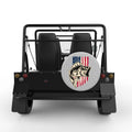 AMERICAN BASS FISH SILVER CARBON FIBER TIRE COVER FOR MOKE
