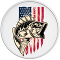 AMERICAN BASS FISH WHITE TIRE COVER