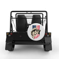 AMERICAN BASS FISH WHITE TIRE COVER FOR MOKE