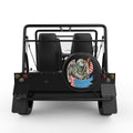 AMERICAN EAGLE ARMY SOLDIER BLACK TIRE COVER FOR MOKE