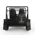 AMERICAN EAGLE ARMY VETERAN BLACK CARBON FIBER TIRE COVER FOR MOKE