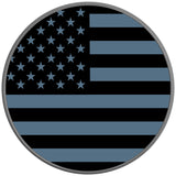 AMERICAN FLAG AREA 51 SILVER CARBON FIBER TIRE COVER