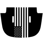 AMERICAN FLAG BLACKOUT JEEP GLADIATOR HOOD DECALS