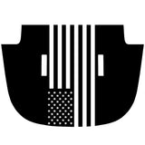 AMERICAN FLAG BLACKOUT JEEP GLADIATOR HOOD DECALS