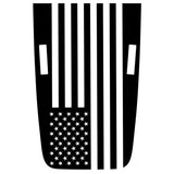 AMERICAN FLAG BLACKOUT JEEP GLADIATOR HOOD DECALS