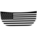 AMERICAN FLAG BLACKOUT FORD BRONCO HOOD DECALS