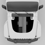 AMERICAN FLAG BLACKOUT WRANGLER HOOD DECALS