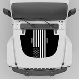 AMERICAN FLAG BLACKOUT WRANGLER HOOD DECALS