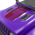 AMERICAN FLAG BLACKOUT JEEP WRANGLER HOOD DECALS