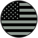 AMERICAN FLAG CACTUS GRAY BLACK TIRE COVER