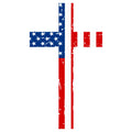 AMERICAN FLAG CROSS