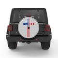 AMERICAN FLAG CROSS WHITE TIRE COVER