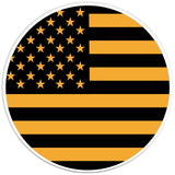 AMERICAN FLAG CYBER ORANGE PEARL  WHITE CARBON FIBER TIRE COVER