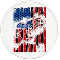 AMERICAN FLAG EAGLE BLACK TIRE COVER