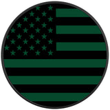 AMERICAN FLAG ERUPTION GREEN BLACK TIRE COVER