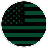 AMERICAN FLAG ERUPTION GREEN PEARL  WHITE CARBON FIBER TIRE COVER