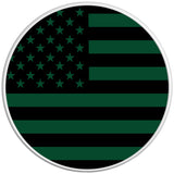 AMERICAN FLAG ERUPTION GREEN WHITE TIRE COVER