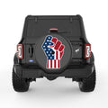 AMERICAN FLAG FIST BLACK CARBON FIBER TIRE COVER