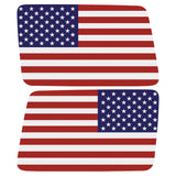 AMERICAN FLAG QUARTER WINDOW DRIVER & PASSENGER DECALS